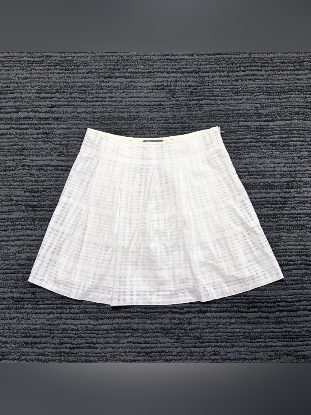 Vince Ivory Textured Circle Skirt